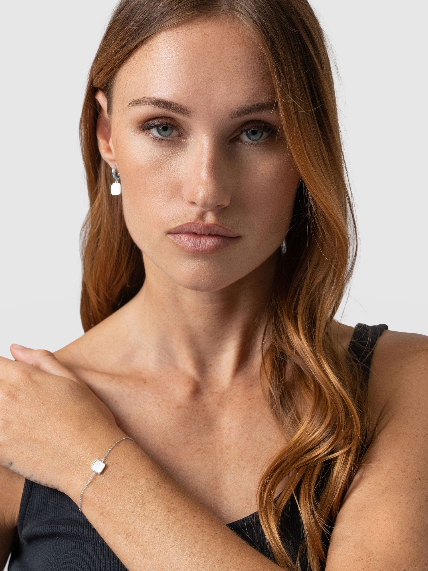 Iridescence Square Bracelet Silver - Women's Jewellery | Saint + Sofia® USA